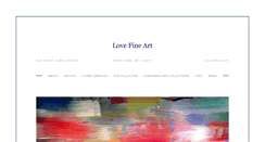 Desktop Screenshot of lovefineartinc.com