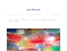 Tablet Screenshot of lovefineartinc.com